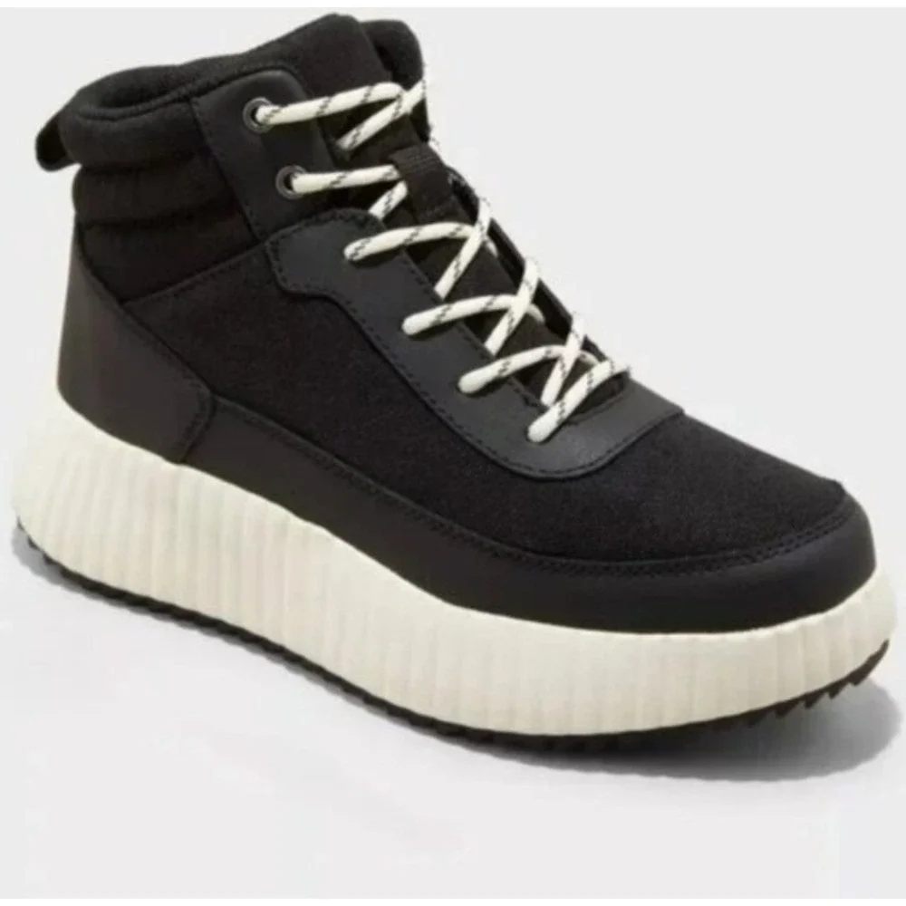 Universal Thread Black Water Repellent High Top Sneaker‎ Boots Size 9 NWT